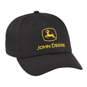 John Deere Black and Yellow Hat